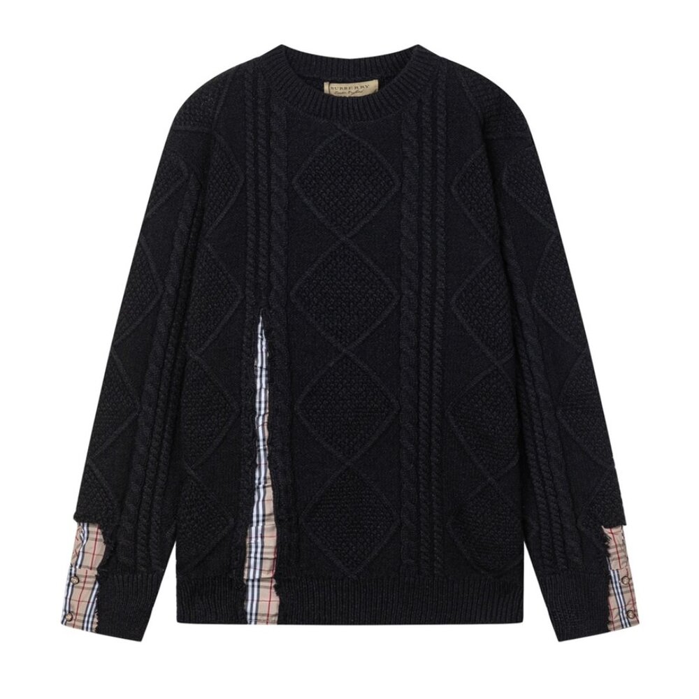 Burberry Classical Pattern Black Sweaters - image 1